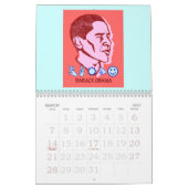 Vintager Kalender Präsidenten-Barack Obama (Mär 2027)