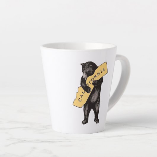 Vintager Kalifornien-Bär Milchtasse (Rechte Ecke)