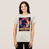 Vintager kalifornischer Bärenfrauen-T - Shirt (Vorderseite voll)