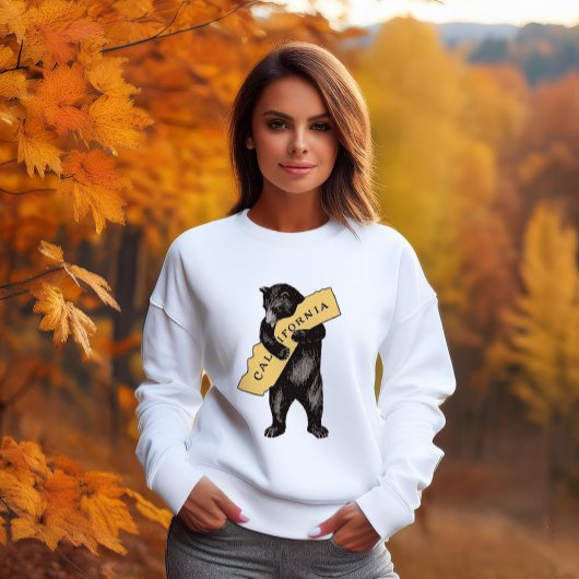 Vintager kalifornischer Bärenhaufen Sweatshirt
