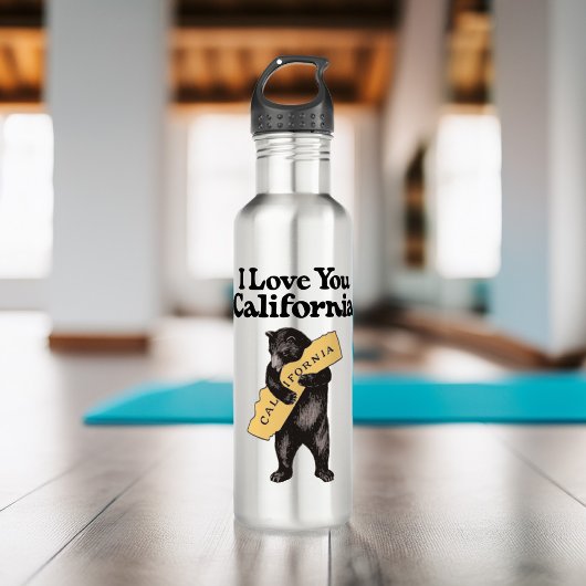 Vintager kalifornischer Bärenhaufen Trinkflasche