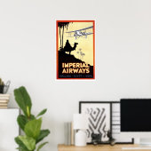 Vintager Kamel und Flugzeug Ägypten Poster (Heimbüro)
