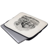 Vintager Kameldromedary-personalisierte Laptopschutzhülle (Vorne Knopf)