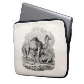 Vintager Kameldromedary-personalisierte Laptopschutzhülle (Vorderseite Links)