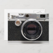 VINTAGER KAMERA 4 POSTKARTE (Vorne/Hinten)
