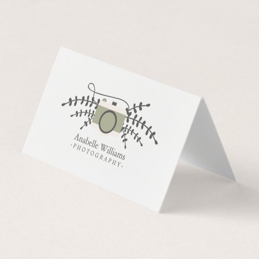 Vintager Kamera-Fotograf Visitenkarten (Vorderseite)