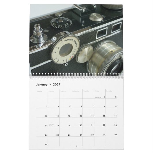 Vintager Kamera-Kalender 2013 Kalender (Jan 2027)