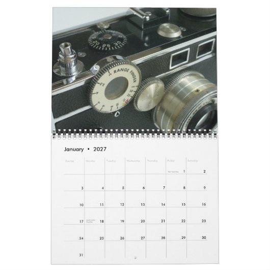 Vintager Kamera-Kalender 2015 Kalender (Jan 2027)