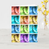 VINTAGER KAMERA TYP SAY KÄSE VINTAG KARTE (Gelbe Blume)