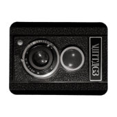 Vintager Kameraeffekt auf flexibler Darstellung Magnet (Horizontal)