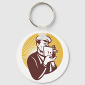 Vintager kameramanischer Schlüsselanhänger (Vorderseite)