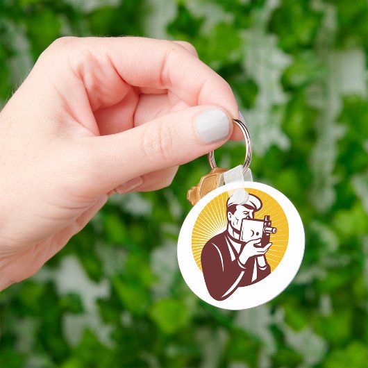 Vintager kameramanischer Schlüsselanhänger