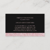 Vintager Kamin Visitenkarte (Rückseite)