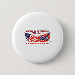 Vintager Kampf der Amerikaner gegen den Zivilen Kr Button