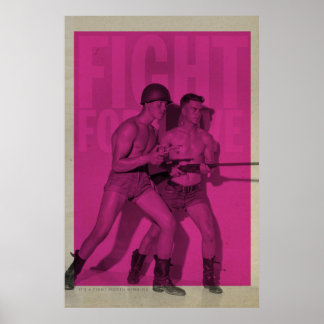 Vintager Kampf um Liebe-Prix-Poster Poster