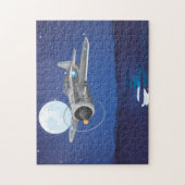 Vintager Kampfflugzeug Puzzle (Vertikal)