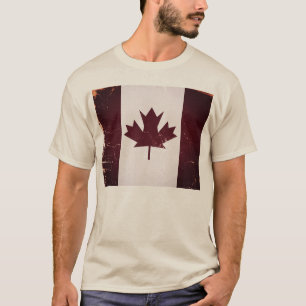Vintager Kanada-Flaggen-T - Shirt