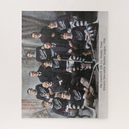 Vintager kanadischer Hockey 1906 Puzzle (Vertikal)