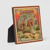 Vintager Kangaroo-Werbetafel Fotoplatte (Vorderseite)