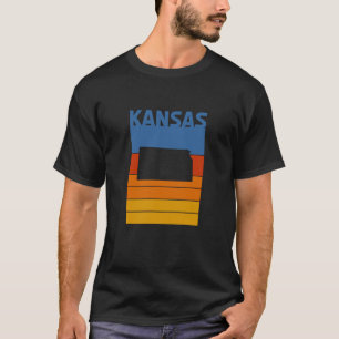 Vintager Kansas-Staat Kansas Vintag Colors T-Shirt