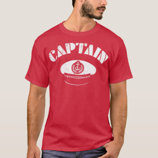 Vintager Kapitän Hat Boot Segelboot Yachting T-Shirt