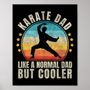 Vintager Karate-Vater Proud Martial Arts Vatertag Poster