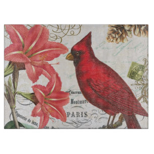 Vintager Kardinal Schneidebrett