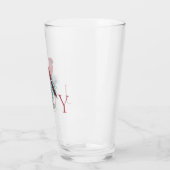 Vintager Kardinal Weihnachtsfeiertag Glas (Links)