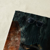 Vintager Karibikpferd Strandtuch (Beispiel)