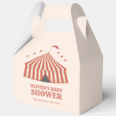 Vintager Karneval Circus Big Top Baby Dusche Geschenkschachtel (Rückseite)