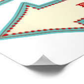 Vintager Karneval DIY-Richtungsschilder Poster (Ecke)