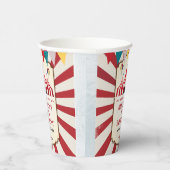 Vintager Karneval Geburtstagsparty Pappbecher (Rechts)