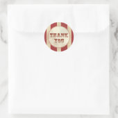 Vintager Karnevalsticker Runder Aufkleber (Tasche)