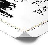 Vintager Karo Ihre Taschen Erinnerung Waschsalon Poster (Ecke)