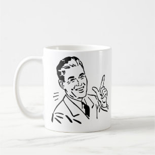 Vintager Karo zur Konjunkturbelebung durch den Sta Kaffeetasse