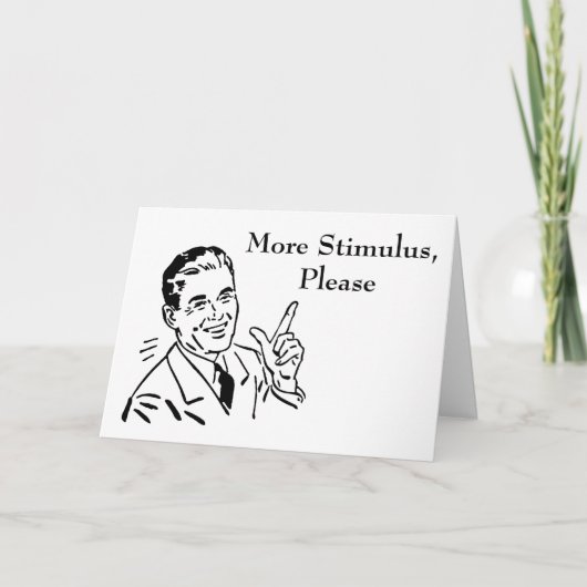 Vintager Karo zur Konjunkturbelebung durch den Sta Karte (Vorderseite)