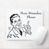 Vintager Karo zur Konjunkturbelebung durch den Sta Mousepad (Mit Mouse)
