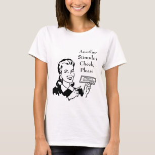 Vintager Karo zur Konjunkturbelebung durch den Sta T-Shirt