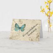 Vintager Karte (Gelbe Blume)