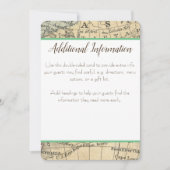 Vintager Kartenausweis Einladung (Vorderseite)