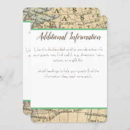 Vintager Kartenausweis Einladung