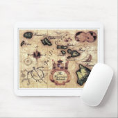Vintager Kartendruck der hawaiischen Inseln Mousepad (Mit Mouse)