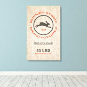 Vintager Kartoffelsack Leinwanddruck (Insitu (Holzboden))