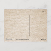 Vintager Kartoffelsack Postkarte (Rückseite)