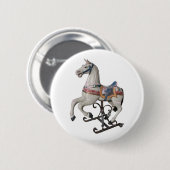 Vintager Karussellknopf Button (Vorne & Hinten)