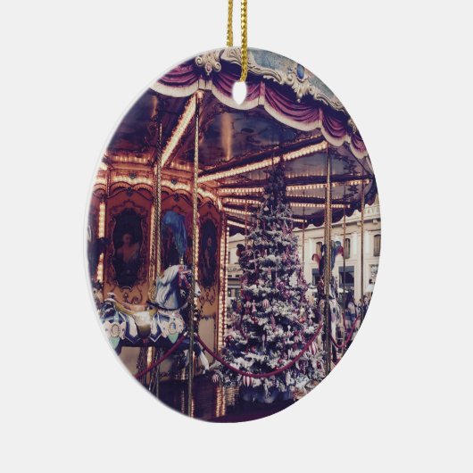 Vintager Karussellwein Keramikornament (Rechts)