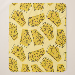 Vintager Käse Gelber Hintergrund Nahtlos Sherpadecke