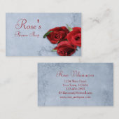 Vintager Kaskade Blue Blume Shop Visitenkarte (Vorne/Hinten)