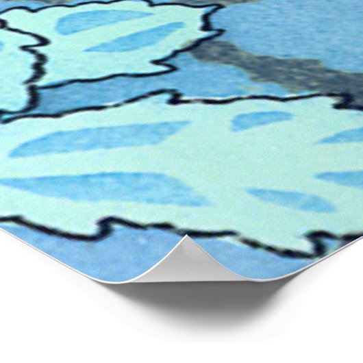 Vintager Kastanienbaum ~ Poster (Ecke)