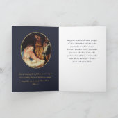 Vintager katholischer Weihnachtsfeiertag Karte (Innenseite)